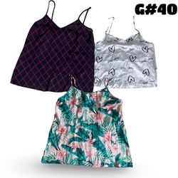 Y2K silk cami tops (brands) Victoria secret and Ex..