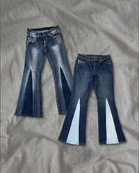 Upcycled Y2K Denim Flared Jeans
