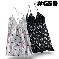 Y2K printed silk Dress (brands) Victoria secret et..