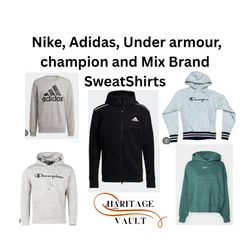 Nike, Adidas, Champion und Mix Brand Sweatshirts u..
