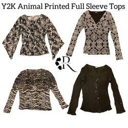 Y2K Animal Printed Full Sleeve Tops RW-1803