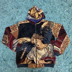 Upcycle Tapestry Jacket With Hoodie (DV -04)