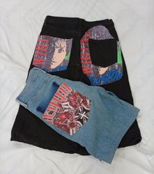 CR7695 Upcycled Printed Shorts