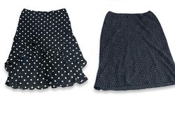 (FV-1199) Retro 90s Aesthetic Black & White Polka ..