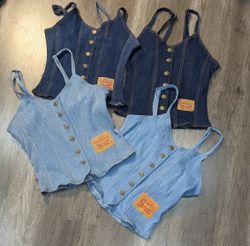 5187 - Top in denim Levi's riciclato