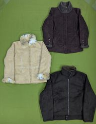 💥 RV3093 Suede Shearling Jackets