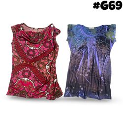 Y2k printed tops (brands) Victoria secret and coco..