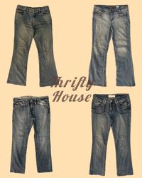 Vintage Blue Heat Y2k Jeans(TH/344)