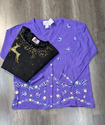 5190 - Suéter feminino estilo bordado e gola alta