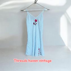 TH#071 Vintage Style Slip Dress – Lightweight Aest..