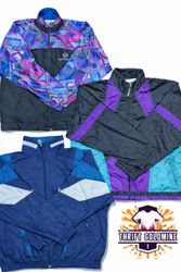 Vintage Crazzy Wind breaker Track Jacket