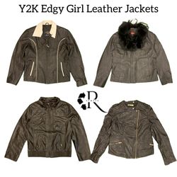 Y2K Edgy Girl Leather Jackets RW-1809