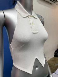 Upcycled Ralph Lauren Polo Halter Tops