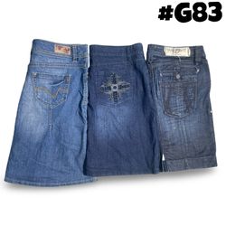 Y2K Embroidered Denim Skirts (brands) Lei and Espr..