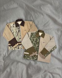 Upcycled Camo Contrast Nike Jacket