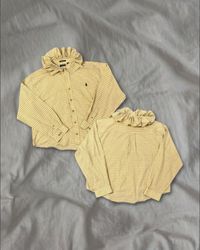 Upcycled Ralph Lauren Ruffle Blouse