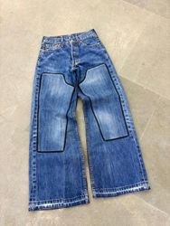 Upcycled Double Knee Jeans