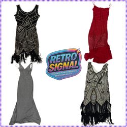 Robe de fête à perles et à sequins Y2K Gatsby (RS-..