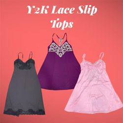 Y2K Delicate Slip Tops - (21/04)