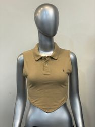 Upcycled Ralph Lauren Pointed Hem Sexy Tops
