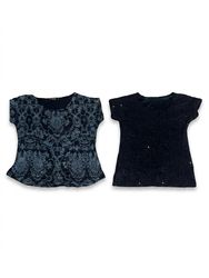 (FV-1210) Vintage Y2K Baeded - Tops de fête en séq..