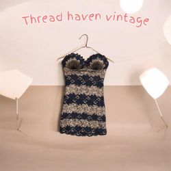 TH#076 Y2K Glam Mesh Beaded Dress – Sheer & Sparkl..