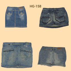 Y2K Unique Denim Mini Skirts (HG-158)