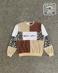 Upcycled Patchwork Champion Nike Adidas Sweashirt
