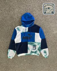 Upcycled Puma Nike Adidas Patchwork Hoodie