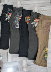 Ed Hardy Trousers, Mixed Collection, (Ed-037), 9 p..