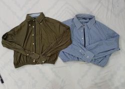 CR7727 Upcycled Tommy Hilfiger & Nautica Crop Shir..