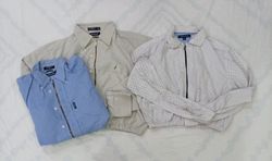 CR7732 Upcycled Tommy Hilfiger & Nautica Crop Shir..