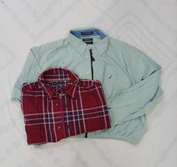 CR7734 Upcycled Mixed Branded Crop Shirts Bundle