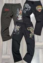 Ed Hardy Trousers, Mixed Collection, (Ed-036), 9 p..
