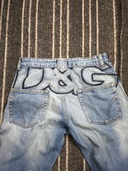 Armani and d&g big print jeans