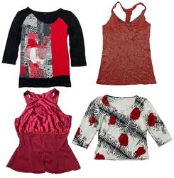 Y2K Romantic Red Hot Tops: TT-213