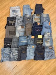 Y2k embroidery & Embellished Women jeans flare