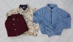 CR7737 Upcycled Mixed Branded Crop Shirts Bundle