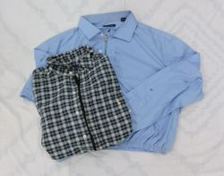 CR7738 Upcycled Mixed Branded Crop Shirts Bundle