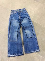 Upcycled Double Knee Jeans