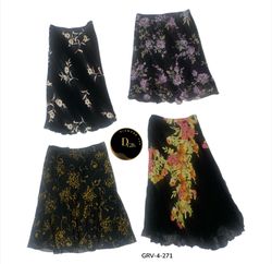 Retro Y2K Poly Skirt – Flowy Fit & Timeless Look (..