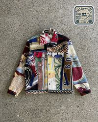 Upcycled Tapestry Patchwork Jacket