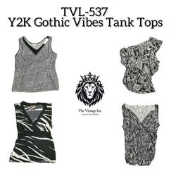 Y2K Gothic Vibe Tank Tops (TVL-537)