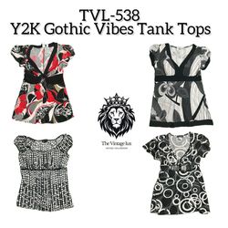 Y2K Gothic Vibes Tank Tops (TVL-538)