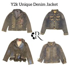 Y2K Unique Denim Jackets RW-1814