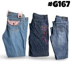 Y2K branded jeans . #G167