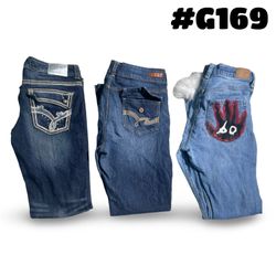 Y2K branded stylish jeans . #169