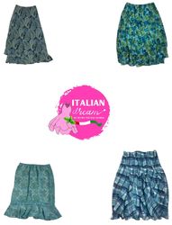 Y2K Pasley print Poly skirts