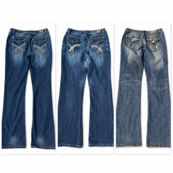 Y2K Bootcut Embroidered Women Jeans