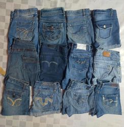 SILVER AND OTHER SILVER MIX BRANDS MINI SHORTS (ID..